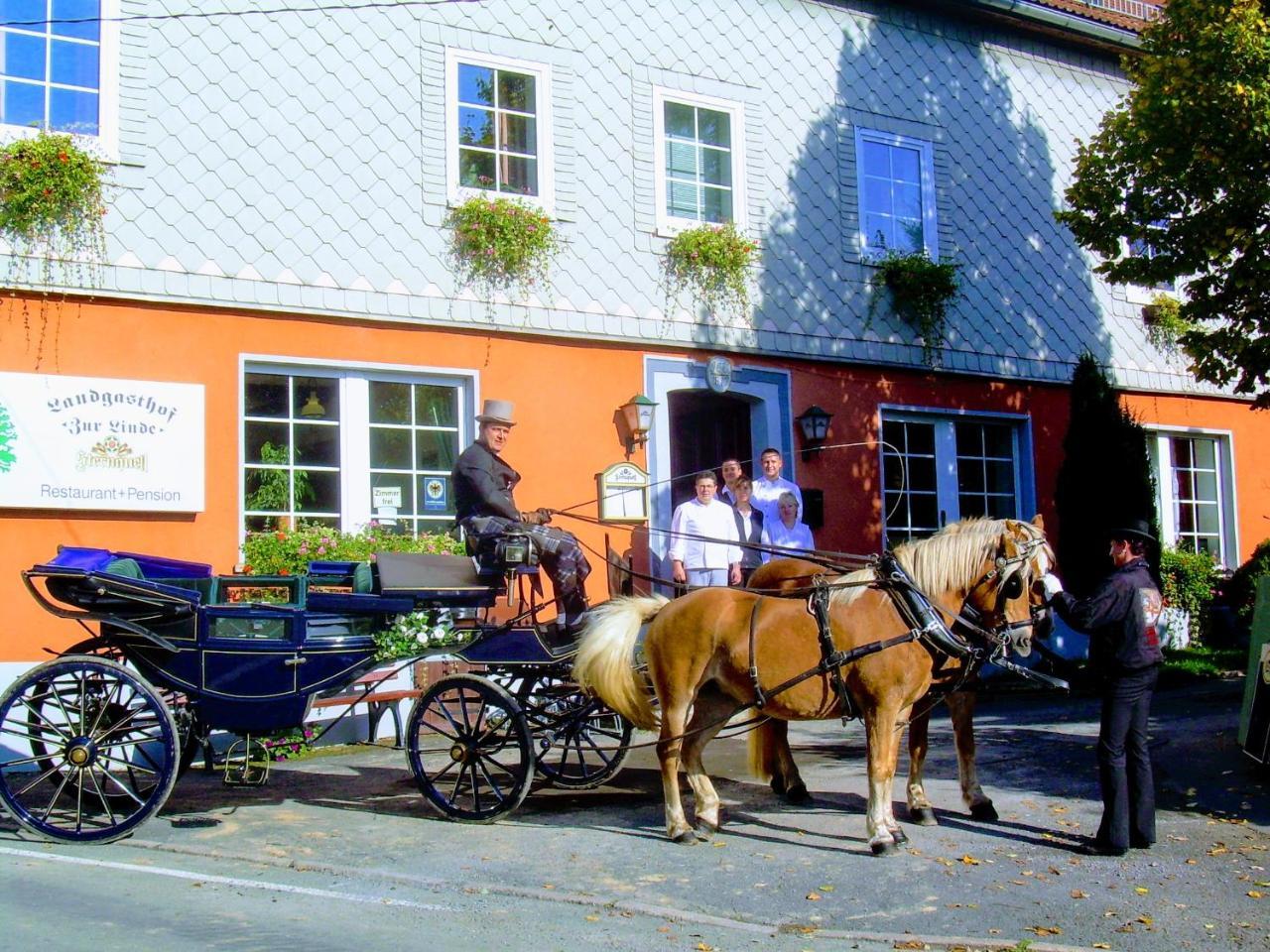 Landgasthof "Zur Linde" Dreba ภายนอก รูปภาพ